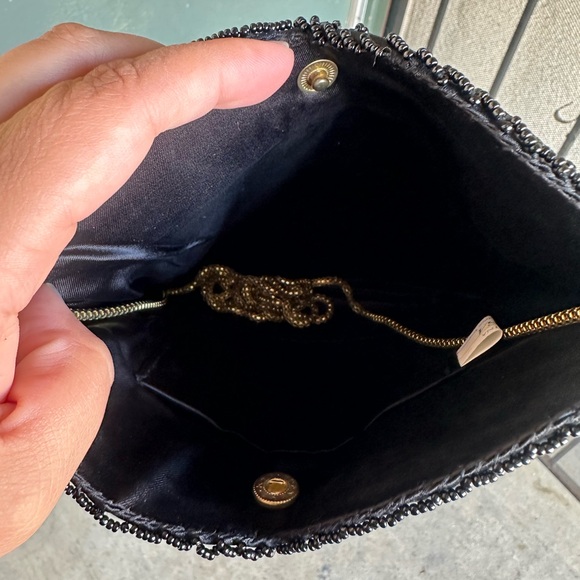 Black beaded purse - Picture 3 of 3